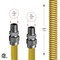 Flextron Gas Line Hose 5/8'' O.D.x24'' Len 1/2" MIP Fittings Yellow Coated Stainless Steel Flexible Connector FTGC-YC12-24A - alternate 5